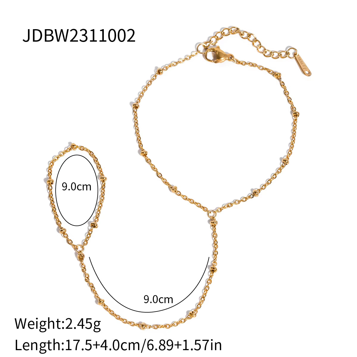 18K Gold Plated Ring Bracelets