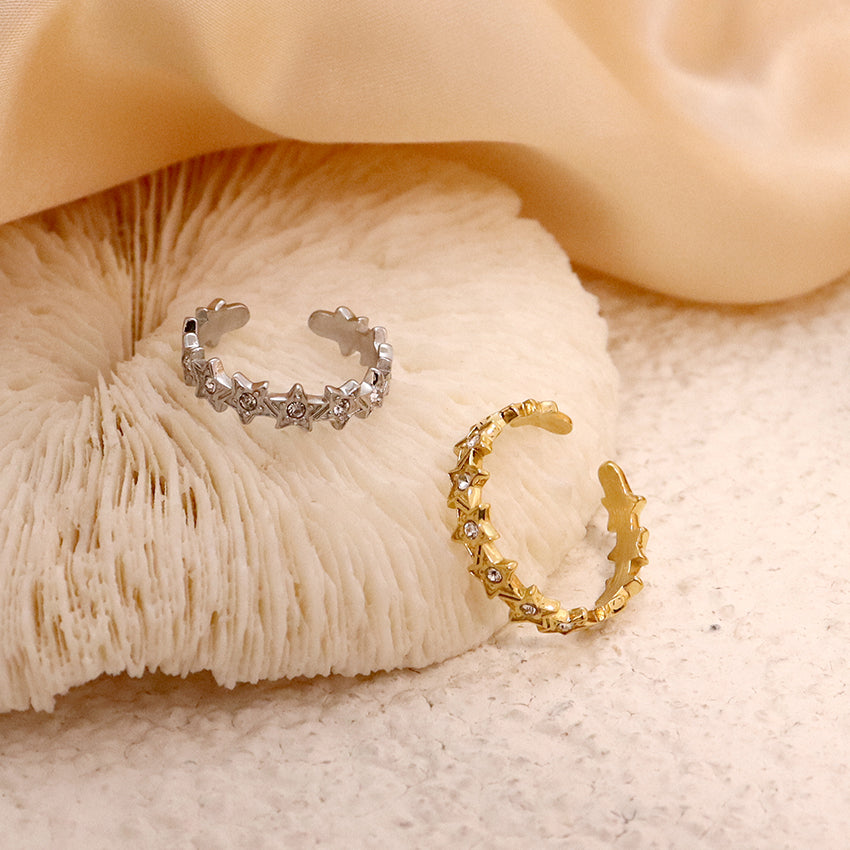 18K Gold Plated Star Ring