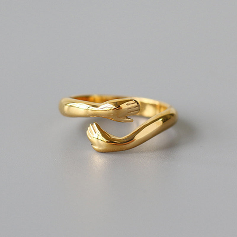 18K Gold Plated Self Love Hug Me Ring – Nostalgia Co.
