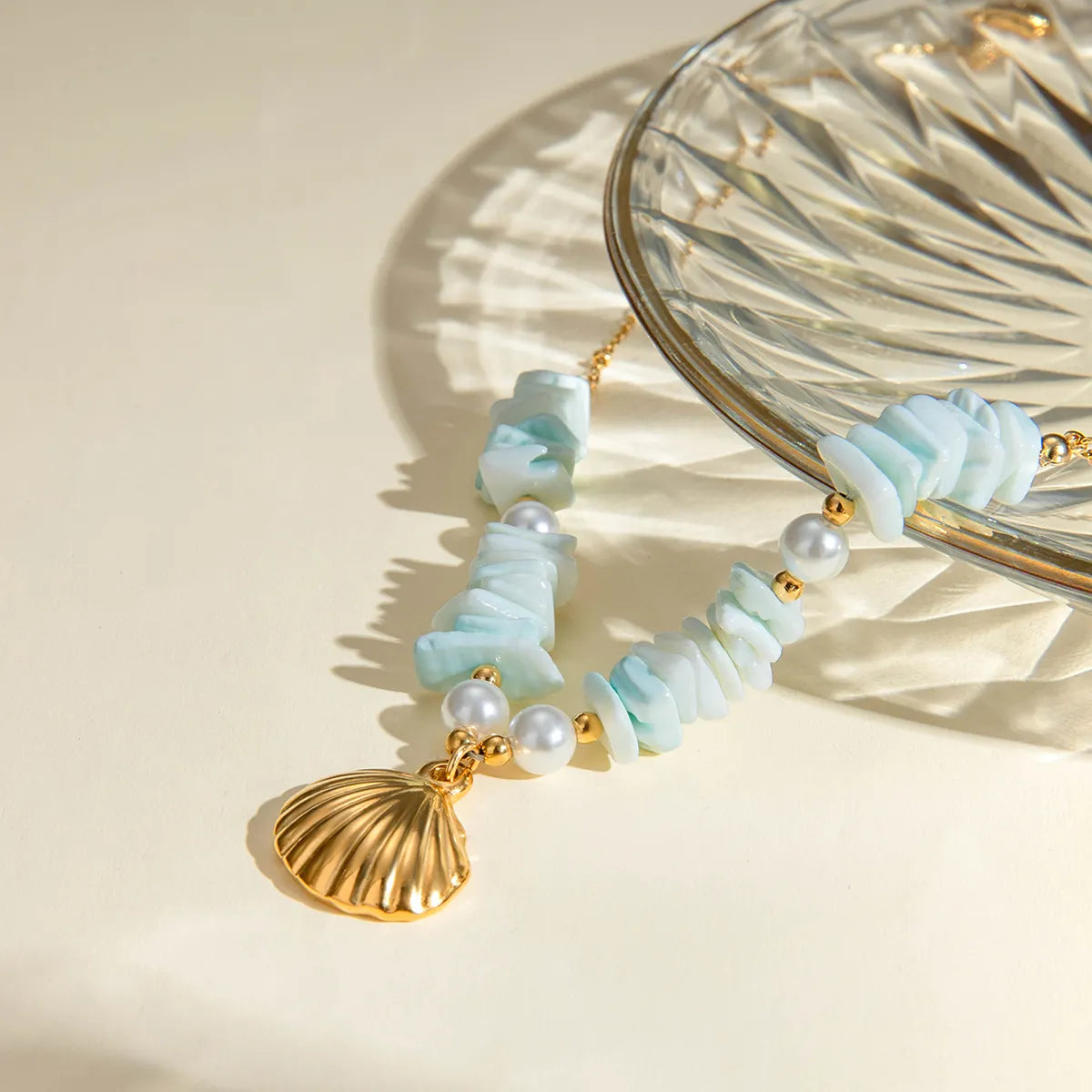 18K Gold Plated Ocean Charm Necklace