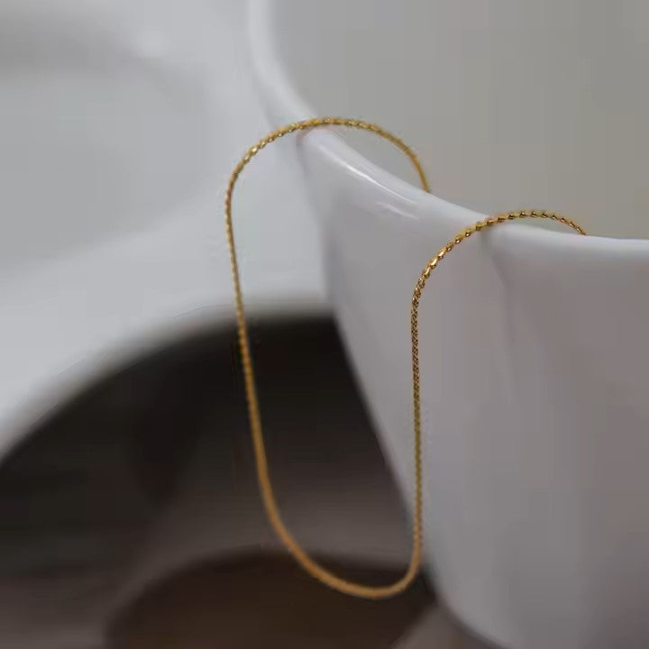 18K Gold Plated S-Dainty Necklace