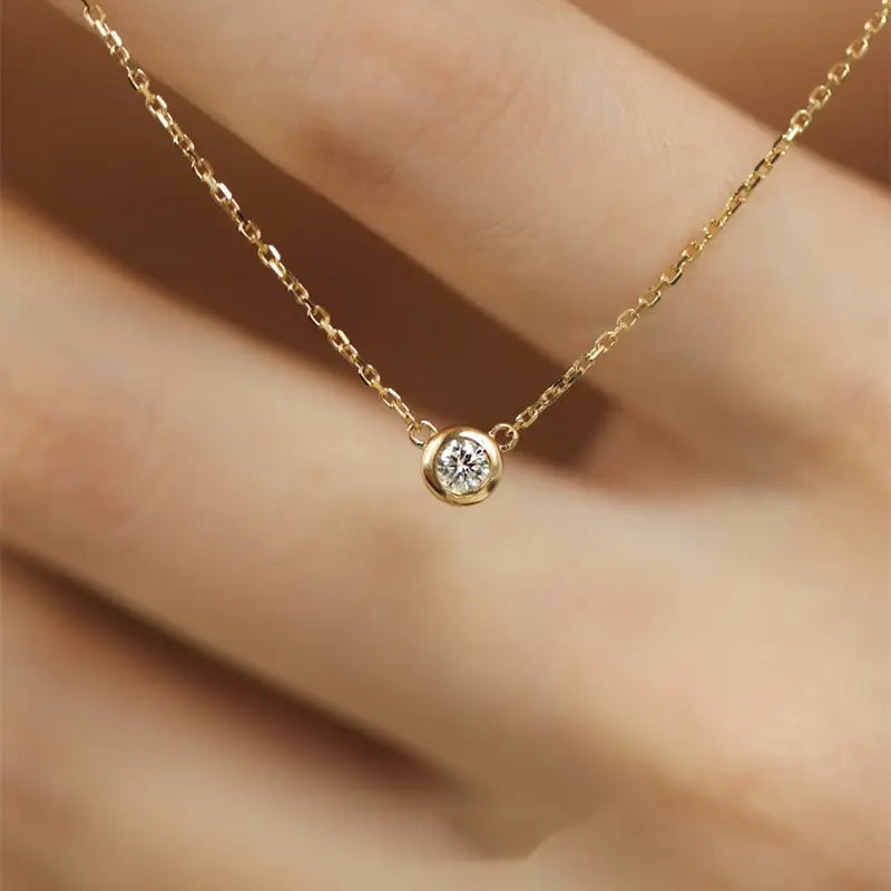 18KGP Single ZC Pendant Necklace